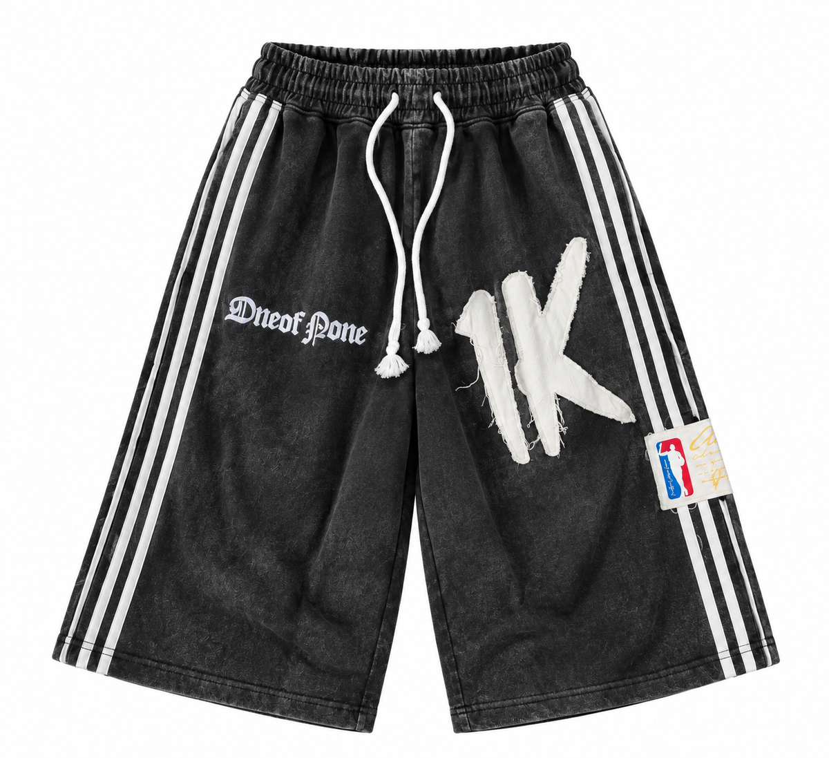 Vintage Black 3/4 Shorts